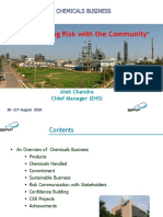 Communicating Risk With The Community: SRF Chemicals Business