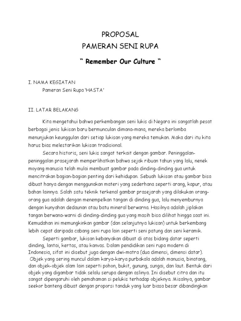 Proposal Seni Rupa Guru Paud