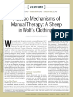 Placebo Mechanisms of Manual Therapy: A Sheep in Wolf's Clothing?