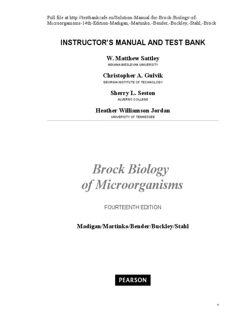 Brock Biology Of Microorganisms Pdf