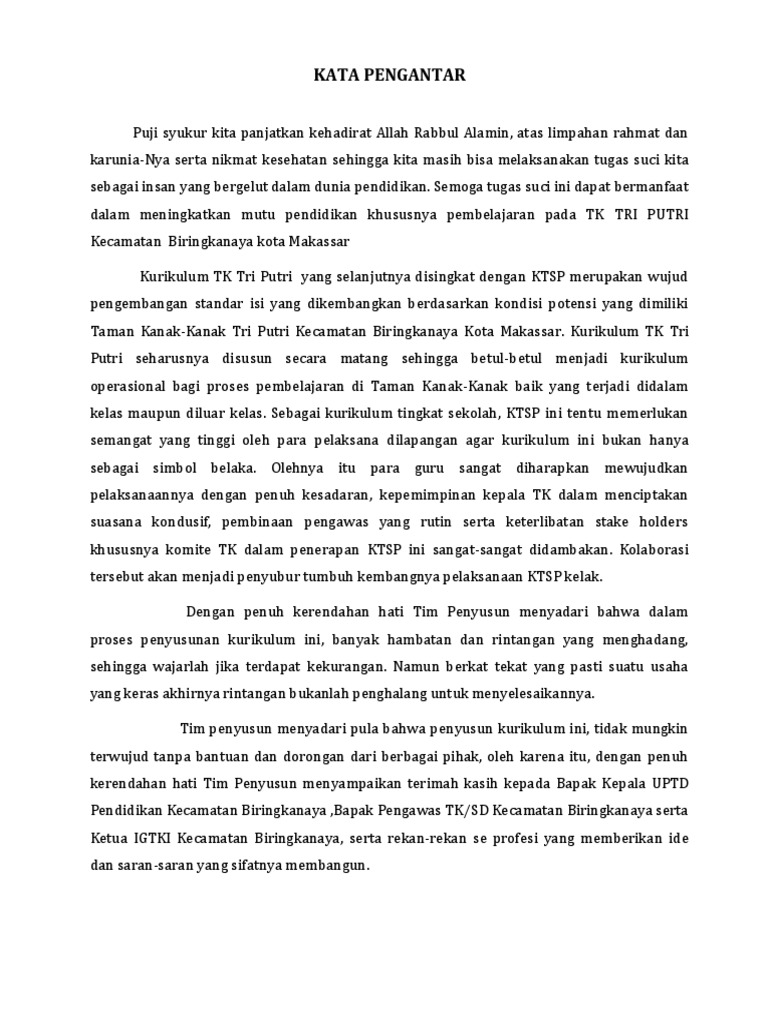 Ktsp Tk Tri Putri 2013