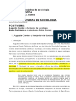 A fundação da sociologia por Auguste Comte