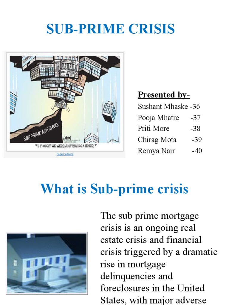Understanding the Sub-Prime Crisis | PDF | Loans | Subprime Lending