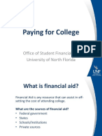 Paying For College: Office of Student Financial Aid University of North Florida