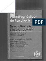 Psicodiagnostico Rorschach Sistematizacion y Nuevos Aportes