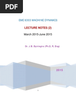 Machine Dynamics Kimathi Notes