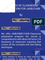 Classroom Training For JAIIB and CAIIB Prep