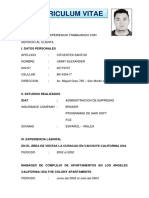 Curriculum Vitae: Perfil