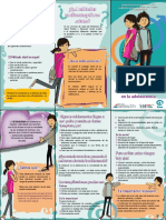 Triptico Prevencion de Embarazo en Adolescente