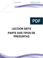 Lección Siete Parte Dos Formulación de Preguntas para Una Auditoría.