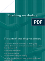 Teaching Vocabulary