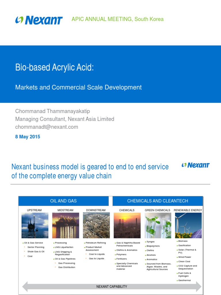4 APIC 2015 Nexant Acrylic Acid | PDF | Coal | Petroleum