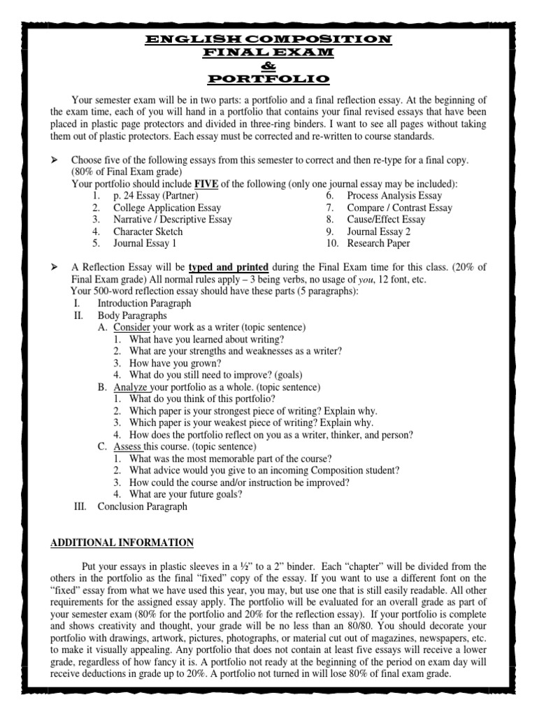English Comp Final | PDF | Essays | Paragraph