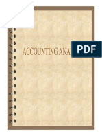 Accounting Analysis