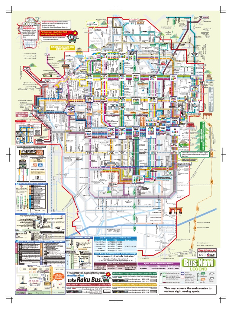 Kyoto Bus Map Pdf Pdf