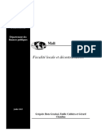 RD9. DRAFT Fiscalité Locale Et Décentralisation-Rota, Caldeira, Chambas-FMI-DAF
