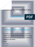 Elements of Hydrologic Cycle: Precipitation