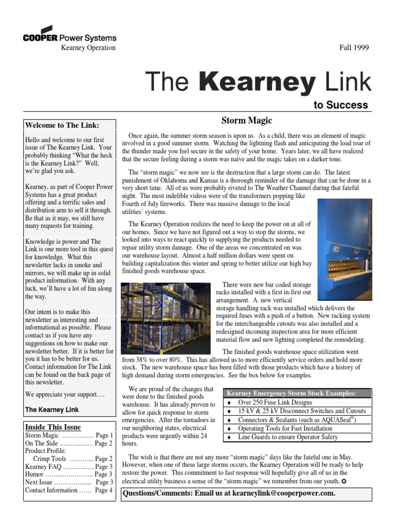 Kearney Portafus Electrical Connector Switch
