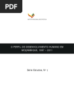 o Perfil de Desenvolvimento Humano Em Mocambique- 1997 2013 2011