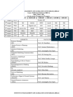 Time Table (2 Aug)