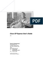 Cisco CP Express User's Guide: Americas Headquarters