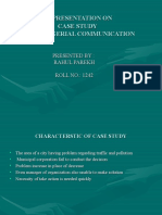 A Presentation On Case Study of Managerial Communication