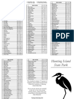 Hunting Island State Park - Bird Checklist, Columbia Audubon Society