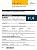 Non-Financial Amendment Form