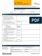 Supplementary Questions Concerning Asthma Bronchitis or Other Pulmonary Symptoms