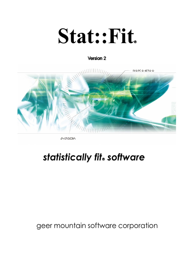 Manual de StatFit | PDF | Mode (Statistics) | Menu (Computing)