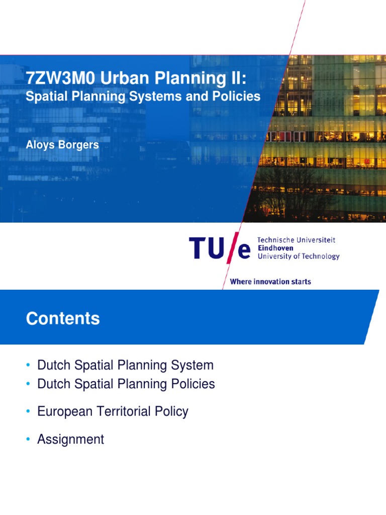 Dutch Spatial Planning Overview | PDF | Netherlands | European Union