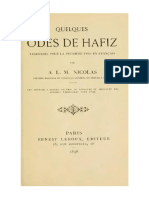 Quelques Odes de Hafiz