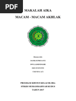 Download Makalah Macam Macam Akhlak by Eko Sugiyono SN362164594 doc pdf