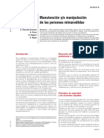 Manutencion y o Manipulacion de Las Personas Minusvalidas