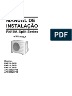 RXS20-35L3 ARXS25-35L3 3PPT381941-1 Installation Manuals Portuguese
