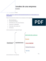 Áreas Funcionales de Una Empresa