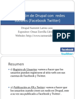 Integración de Drupal Con Redes Sociales (Facebook Twitter)