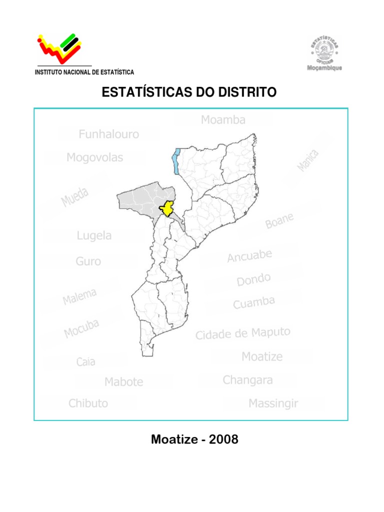Distrito de Moatize PDF Informação Estatísticas