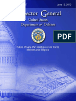 GAO Report on Public Private Partnerships at Air Force Depot