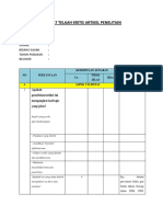 Format Telaah Kritis Artikel Penelitian