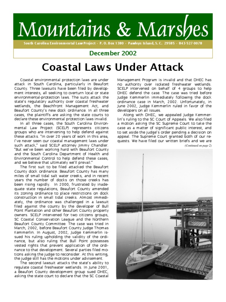 December 2002 South Carolina Environmental Law Project ...