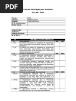 Lista de Verificação Para Auditoria