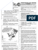 Geografia - Pré-Vestibular Impacto - Formação Histórico Territorial Brasileira - Exercícios I