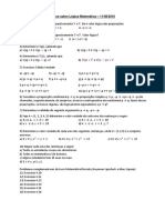 Lógica matemática exercícios tabela verdade argumentos quantificadores