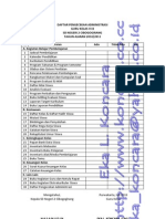 Daftar Pengecekan Administrasi Kelas 6