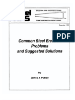 Structural Steel Designer's Guide to Common Erection Problems