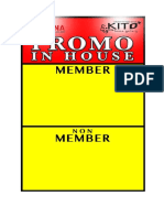 Promo in House Tag