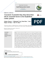 Assessment of Potential Drug-Drug Interactions and Its Associated Factors in The Hospitalized Cardiac Patients