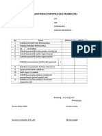 Lembar Monitoring Statistika Dan Probabilitas