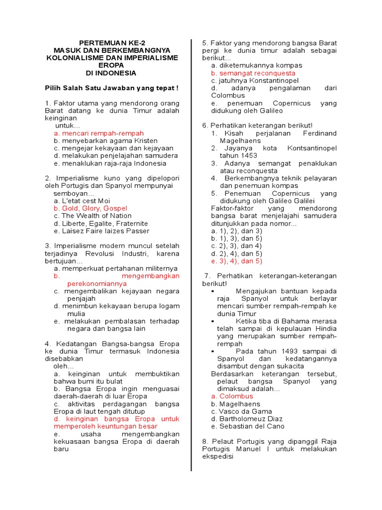 Soal-Soal Pilihan Ganda Bilngn Eksponen : Soal Pilihan Ganda Database